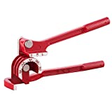 Wostore 180 Degree Tubing Bender for 1/4 5/16 and 3/8 Inch Copper Aluminum Thin Stainless Steel Red