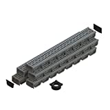 Vodaland - 4 Inch Trench Drain System with Grate - Gray - Easy 2 (5)