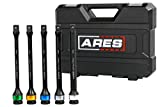 ARES 70367 - Torque Limiting Extension Bar Set - Chrome Moly 1/2-Inch Drive 8-Inch Long Impact Grade Bars - Flex Action Prevents Over-Tightening - Color Coded for Easy Identification