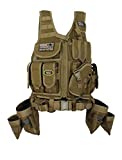 Spec Ops Tool Gear SF-18 DELTA Tactical Vest Tool Belt with Medium Pouches, Weight Dispersal Work Vest - The Medic (Coyote Tan)