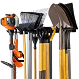 StoreYourBoard Tool Storage Rack, Garage Wall Mount, Heavy Duty Steel Hooks, Holds Garden Tools, Shovels, Rakes, Brooms, Extension Cords, Hoses, Trimmers, and More (Ultimate)