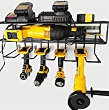 c2M Heavy Duty Floating Tool Shelf & Organizer | Wall Mounted Garage Storage Rack for Handheld & Power Tools | USA Made, 100# Weight Limit, Compact Steel Design | Perfect for Father's Day