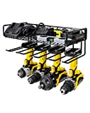 WellMall Tool Storage Organizer Holder - Wall Mount Style for Power Tool Drill as Heavy Duty Tool Shelf & Tool Rack with Compact Design