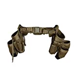 Spec Ops Tool Gear SF-18 Charlie Tactical Tool Belt with Large Tool Pouches, Utility Belt Tool Organizer (Coyote Tan, Standard)
