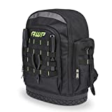 AWP Extreme Tool Backpack | Rugged Polyester Jobsite Backpack with Waterproof Molded Base & Padded Shoulder and Waist Straps | 23 Tool Storage Pockets