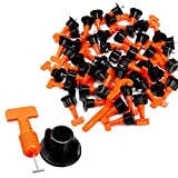 TOPWAY Tile Leveling System 200pcs Pack Reusable Tile Levelers Spacers for Building Walls Floors + Special Wrench