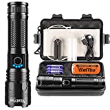 Rechargeable Flashlights LED High Lumens, Super Bright 10000 Lumens XHP70.2 USB Flashlight, High Power Tactical Flashlights, Powerful Handheld Emergency Flashlight for Camping Hiking Gift by Relybo