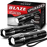 Vont LED Tactical Flashlight, [2 Pack] 2X Longer Battery Life, 5 Modes, High Lumen, Adjustable, Zoomable,Waterproof, Lightweight,Bright Flashlights/Flash Light Gear/Accessories/Supplies for Camping