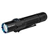 OLIGHT Warrior 3 2300 Lumens Dual Switches Tactical Flashlight, Powered by Customized Battery, MCC3 Rechargeable Handheld Flashlights Ideal for Outdoor Rescue, Searching, Hiking (Black)