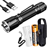 Fenix TK16 v2.0 Tactical Flashlight, 3100 Lumen Long Throw with 5000mAh USB-C Rechargeable Battery and LumenTac Battery Organizer