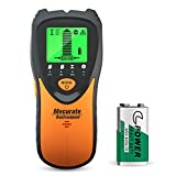 Mecurate Stud Finder Wall Scanner Sensor - 5 in 1 Electronic Stud with LCD Display & Audio Alarm for Wood AC Live Wire Metal Studs Detection Joist Pipe