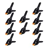 10 Packs of 3.5 inch Professional Plastic Small Spring Clamps Heavy Duty for Crafts or Plastic Clips and Backdrop Clips Clamps for Backdrop Stand,Photography, Home Improvement and so on