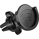 Air Vent Phone Holder for Socket Mount, pop-tech 360° Rotation Vent Clip Car Mount Silicone with Adjustable Switch Lock for Collapsible Grip / GPS Navigation & 3M Sticky Adhesive for Expanding Stand