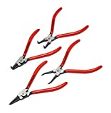 GEARWRENCH 4 Pc. Fixed Tip Internal & External Snap Ring Plier Set, 7' - 82150