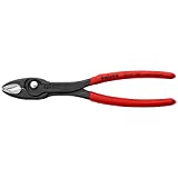 KNIPEX Tools 82 01 200 TwinGrip Slip Joint Pliers, 8-Inch