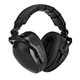 Amazon Basics Noise-Reduction Safety Earmuffs Ear Protection, Solid Black