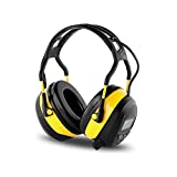 Hearing Protection Headphones Bluetooth FM Radio Headphone,Safety Earmuffs NRR 29dB,4GB SD Card Built-in,Ear Protection,Wireless Headphone for Lawn Mower Work Outside ,Yellow