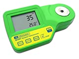 Milwaukee MA887 Digital Salinity Refractometer with Automatic Temperature Compensation, Yellow LED, 0 to 50 PSU, +/-2 PSU Accuracy, 1 PSU Resolution (color may vary)