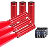 Chase Authentic Red Light Mini LED Flashlight Small Flashlights 6 Pack