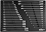 Wiha 30392 | 31 Piece Ratcheting Wrench Tray Set - SAE and Metric