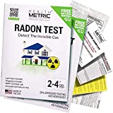 Radon Test Kit for Home - Shipping & Lab Fees Included | Easy to Use Charcoal Radon Gas Detector for Testing 2 Locations | 48h Short Term EPA Approved Radon Tester | Fully Certified Lab Testing