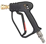 McKillans Pressure Washer Gun with Swivel and 3/8' Male Plug Compatible with Snow Foam Cannons Equipped with 1/4” Quick Connector Coupler