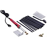 Massca Plastic Welding Kit with Rods, Reinforcing Mesh, Hot Iron Stand, and Wire Brush, DIY Arts and Crafts or Professional Surface Repair, Portable Use, 80 Watt