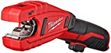 Milwaukee 2471-20 M12 Cordless Lithium Ion 500 RPM Copper Pipe and Tubing Cutter Adjustable from 3/8' to 1â€ Diameters (Battery Not Included, Power Tool Only)