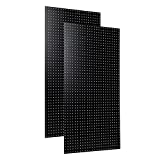 Triton Products (HDB-2) 2) 24 in. W x 48 in. H x 1/4 in. D Black High Density Fiberboard Pegboards
