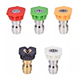 Twinkle Star Pressure Washer Nozzle Tips Multiple Degrees, 1/4 INCH (2.5 GPM)