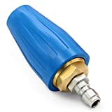 PENSON & CO. 4.0 GPM Turbo Rotary Rotating Nozzle for Pressure Washer 1/4' Quick Connect 5000PSI, Blue (TBN-0040-BL)
