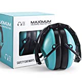 Pro For Sho 34dB Shooting Ear Protection - Special Designed Ear Muffs Lighter Weight & Maximum Hearing Protection - Standard Size, Teal