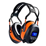 Safety Ear Muffs with Bluetooth Radio, Industry Hearing Protection Ear Muffs, Lawn Mowing Headphones, Wireless Noise Cancelling, NRR 29dB Earmuffs Ear Protector