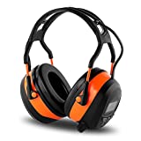 FM MP3 Bluetooth Radio Headphones Wireless Cancelling Headphones with 4GB Memory Card Built-in Mic Electronic Noise Reduction Safety Ear Muffs Protection for Lawn Mower Work by WULFPOWERPRO