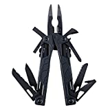 LEATHERMAN, OHT One Handed Multitool with Spring-Loaded Pliers and Strap Cutter, Black with MOLLE Black Sheath