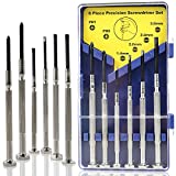 6 PCS Precision Screwdriver Sets, Eyeglass Repair Kit Screwdriver, Mini Screwdriver Set, Flat Head and Philips Head Screwdriver Sets, With 6 Different Sizes, Suitable For Watch, Electronic Repairs