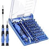 Mini Screwdriver Set with 42 Bits, VCELINK 45 in 1 Small Precision Screwdriver Bit Set, Magnetic Screwdriver Kit with Tweezers & Extension Shaft for Computer, PC, Cell Phone, Laptop, Game Console