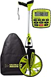 Calculated Industries #6575 DigiRoller Plus III 12.5 Inch Estimators Electronic Distance Measuring Wheel with Large Backlit Digital Display; Measure in Feet, Inches, Meters, Yards; FREE Carrying Pack