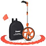 Zozen Distance Measuring Wheel with Marking Flags, Measure Wheel Collapsible Industrial Measuring Wheel in Feet and Inches with Carrying Bag