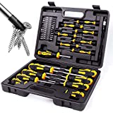 Magnetic Screwdrivers Set with Case, Amartisan 42-piece Includs Slotted, Phillips, Hex, Pozidriv,Torx and Precision Screwdriver Set Tools for Men