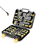 Magnetic Screwdriver Set 14 Pcs With Plastic Toolbox, Include Slotted/Phillips/Torx Precision Screwdriver, Non-Slip Durable Professional Repair Kit for Home
