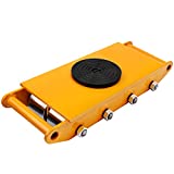 XCFDP Machine Skates, 12T Machinery Skate Dolly, 26400lbs Machinery Moving Skate, Machinery Mover Skate with 3120° Rotation Cap, Heavy Duty Machine Dolly Skate for Industrial Moving Equipment,1pc