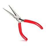 YZWDTGS Needle Nose Pliers Extra Long Needle Nose Plier (6-Inch) (Red)