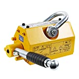 EBUY Lifting Magnet with Release 660LB/300KG Pulling Force Steel Lifting, Neodymium Permanent Magnet Powerful for Hoist, Shop, Crane, Block, Board