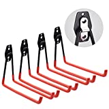 Garage Storage Utility Hooks,Wall Mount&Heavy Duty Garage Hanger & Organizer to Handle Ladder, Hold Chairs,with Premium Steel to Hang Heavy Tools for Up to 55lbs(Set of 4)
