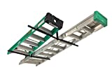 StoreYourBoard Double Ladder Ceiling Rack, Hi Port 2 Garage Storage and Organization, Home Organizer Hanger Mount