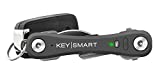 KeySmart Pro - Compact Smart Trackable Key Holder w LED Flashlight & Tile Bluetooth Key Finder Technology, EDC Key Organizer, Attach Car Key Fob, Other Mini Tools & Accessories (up to 10 Keys, Slate)