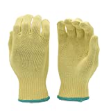 G & F Products 1678M Cut Resistant Work Gloves, 100-Percent Kevlar Knit Work Gloves, Make by DuPont Kevlar, Protective Gloves to Secure Your hands from Scrapes, Wood Carving, Yellow, Medium