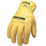 Youngstown Glove 12-3365-60-L FR Ground Glove Lined w/ Kevlar® Performance Work Gloves, Large, Tan