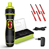 Insulated Screwdriver Set -0.4- 8Nm Electric Cordless Screwdriver 4V Power Electric Screwdriver with Rechargeable Battery, LED Lights, 6 Torque Setting, Insulated Screw Bits, Fast-Charging USB in Kit